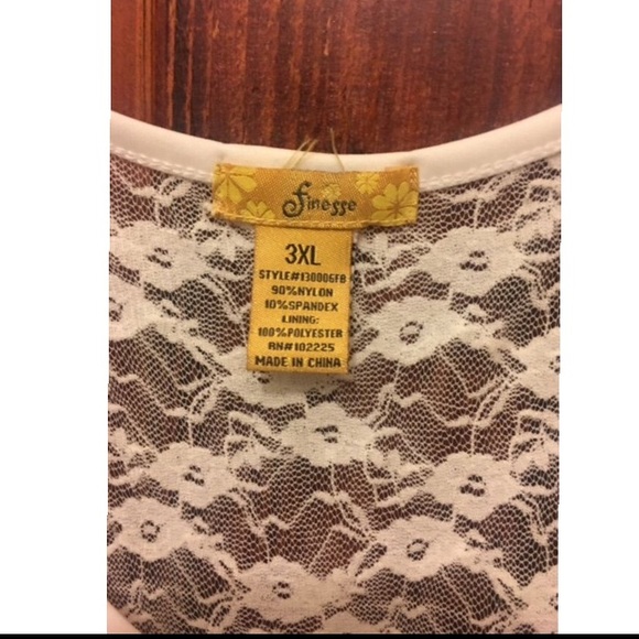 White plus size dress - Picture 3 of 5